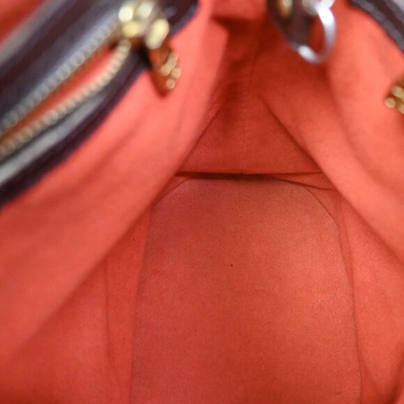 LOUIS VUITTON LV Marais Shoulder Bag Damier Ebene Leather Brown - Picture 10 of 16